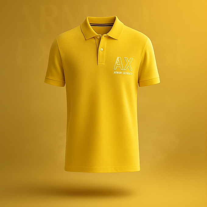 Armani Exchange Men’s Polo Shirt with Classic Collar